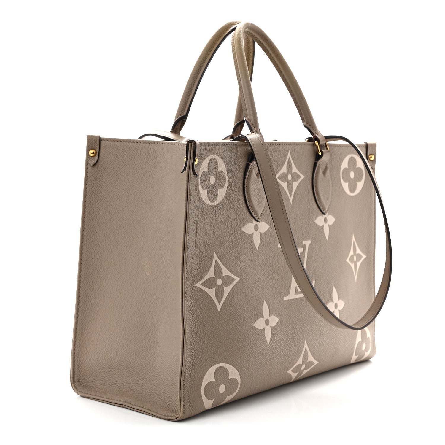Louis Vuitton Empreinte Monogram Giant Onthego MM Tourterelle Creme 3 of 13