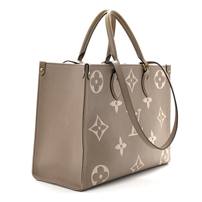 Louis Vuitton Empreinte Monogram Giant Onthego MM Tourterelle Creme 3 of 13