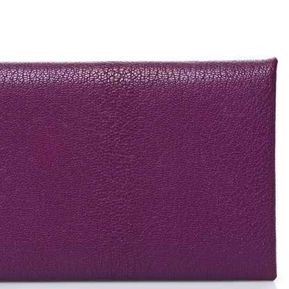 Hermes Chevre Mysore Calvi Card Case Anemone 9 of 11