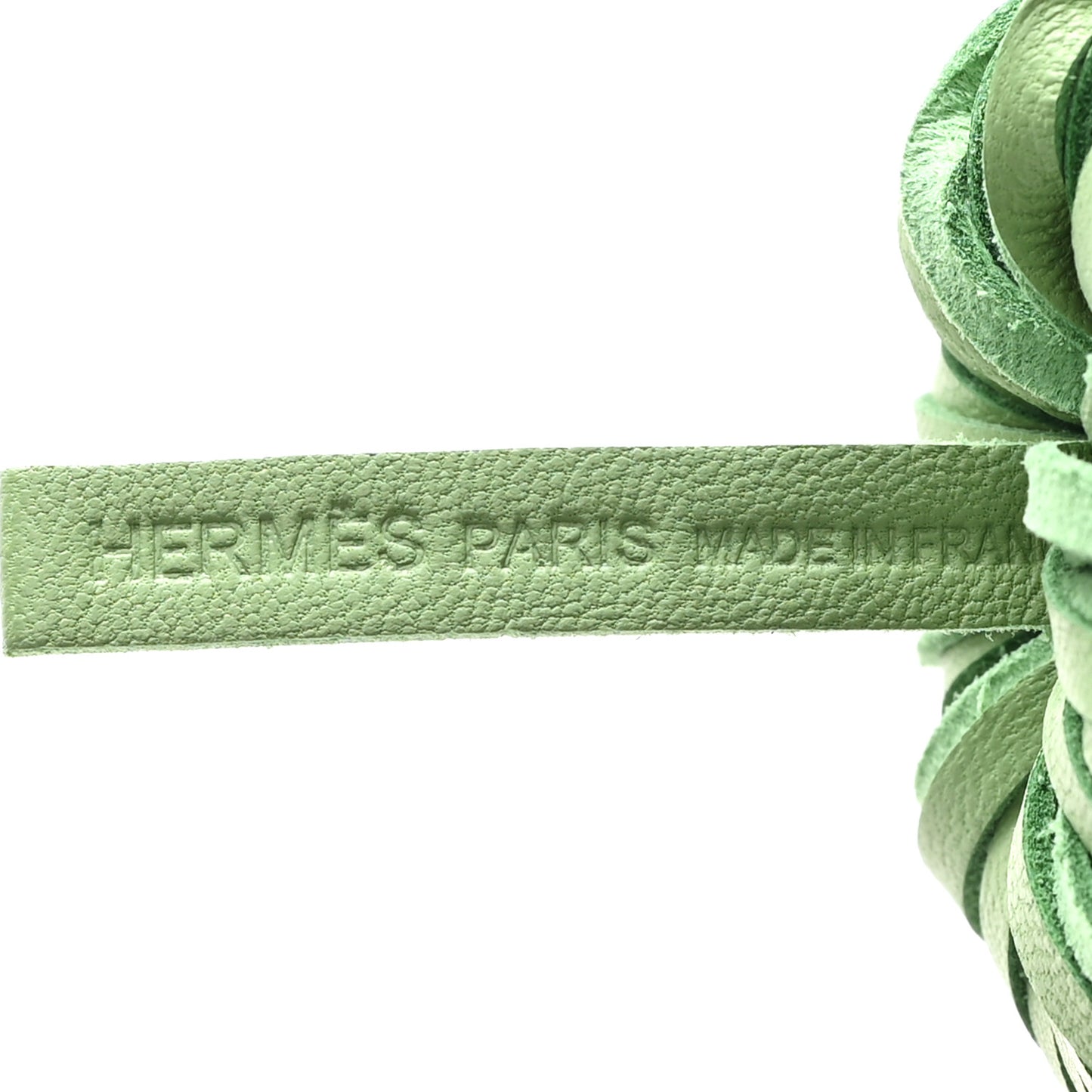 Lambskin Carmen Tassel Key Holder Menthe