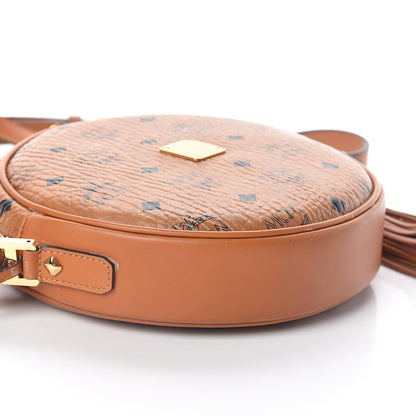 MCM Visetos Medium Heritage Tambourine Cognac 7 of 8