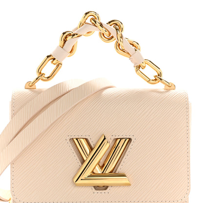 Louis Vuitton Epi Twist Braided Chain Shoulder Bag PM Quartz White 7 of 10