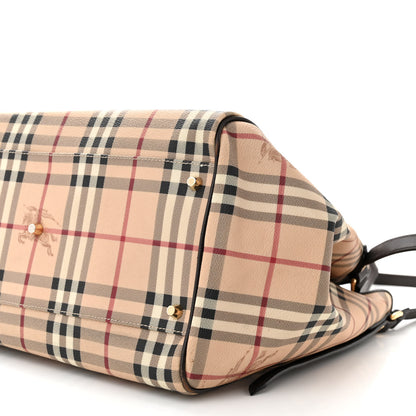 Burberry Haymarket Check Large Canterbury Tote Chocolate 12 of 17