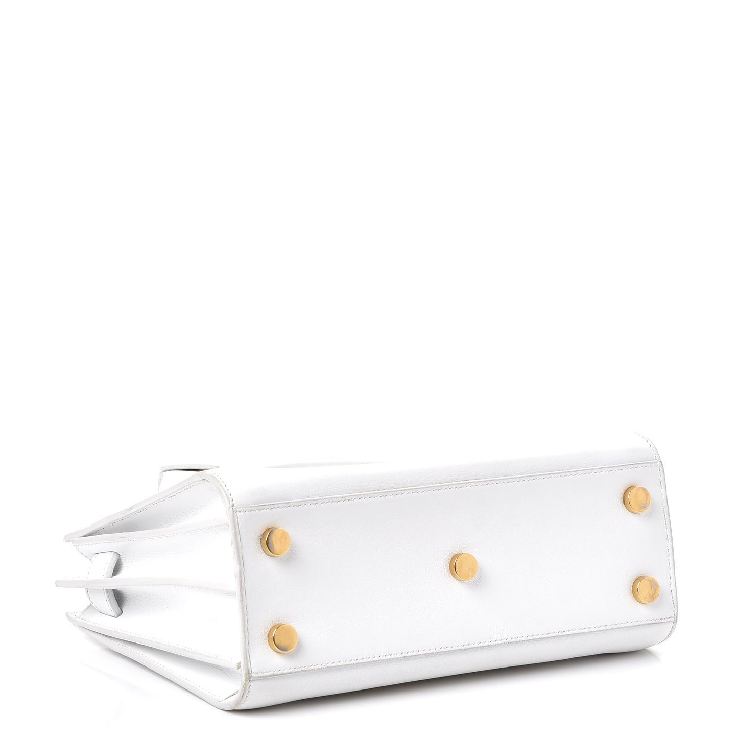 Calfskin Nano Sac de Jour Dove White