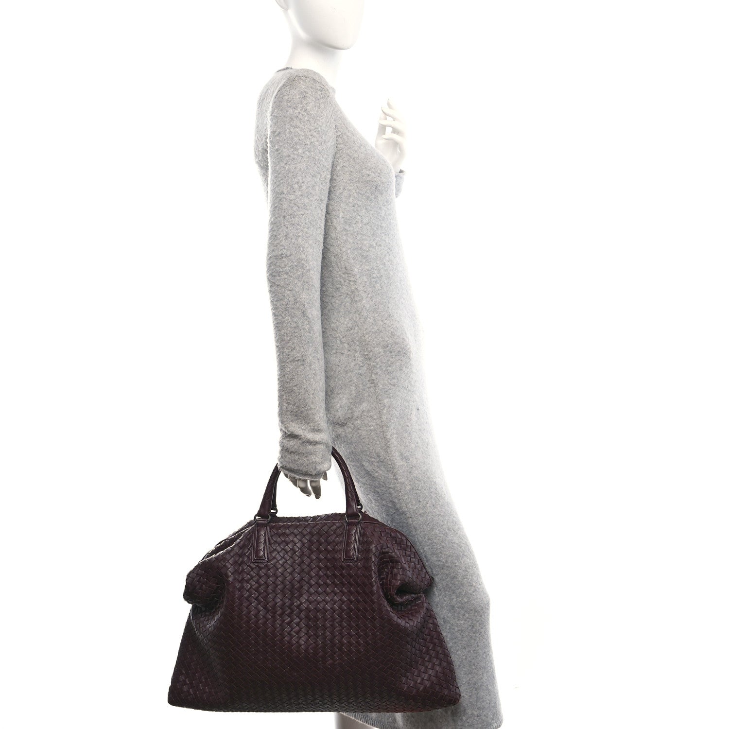 Bottega Veneta Nappa Intrecciato Maxi Convertible Tote Barolo 2 of 12