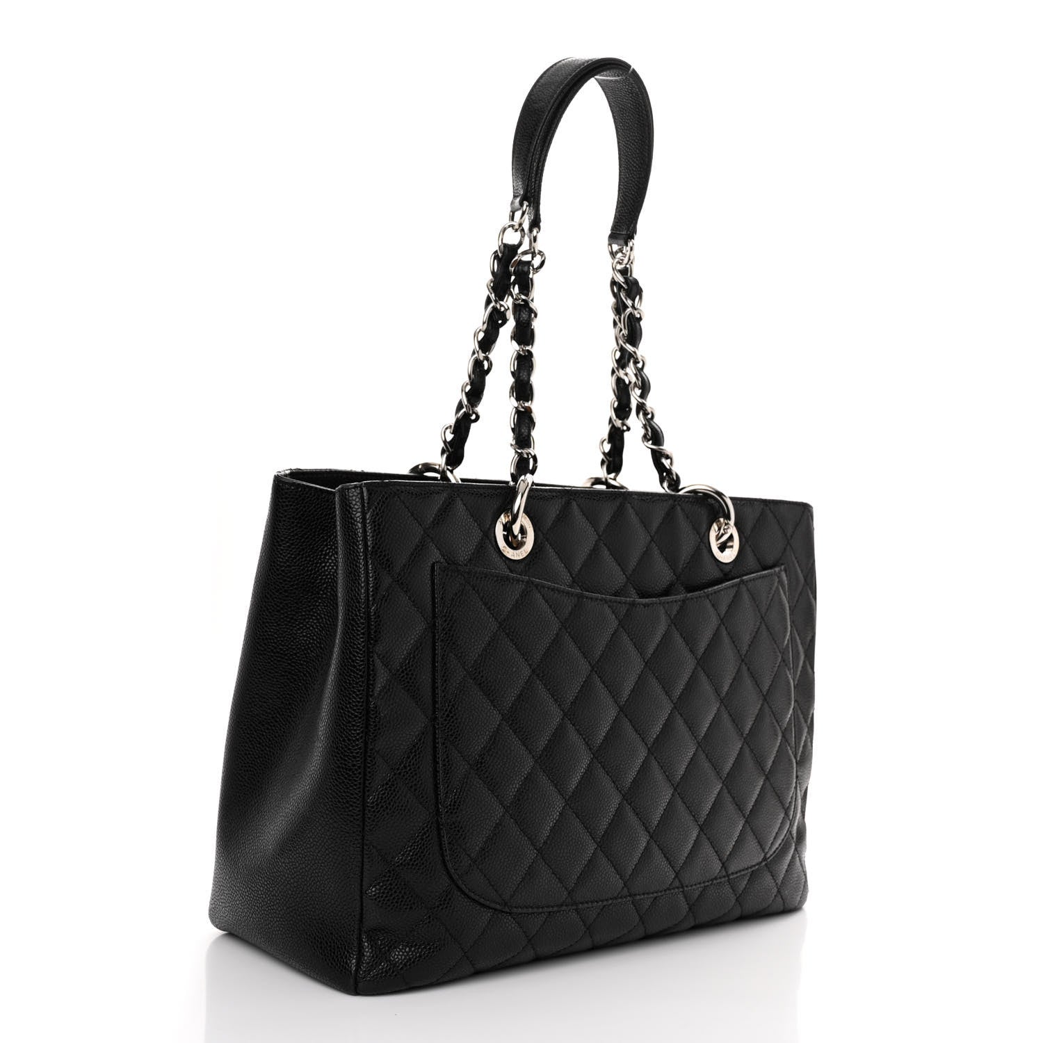 Chanel Caviar Quilted Grand Shopping Tote GST Black 2 of 9