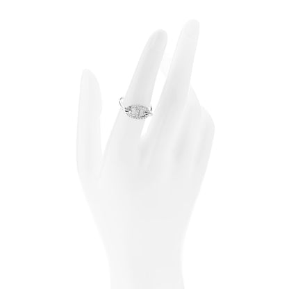 Hermes 18K White Gold Diamond Farandole Ring 52 6 2 of 5