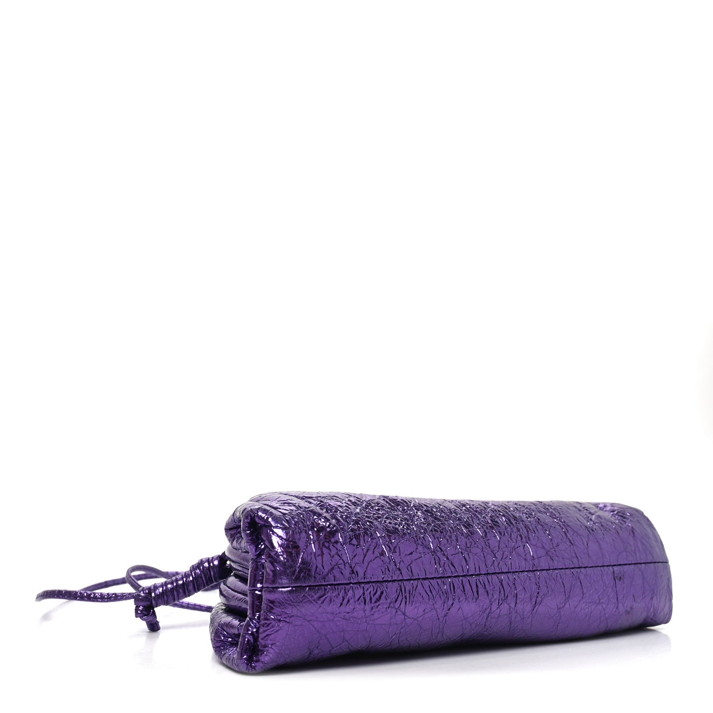 Metallic Crinkled Lambskin The Mini Pouch Viola