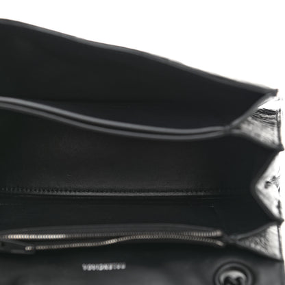 Balenciaga Crushed Calfskin Quilted Matte Black Hardware Small Crush Chain Bag Black 5 of 9