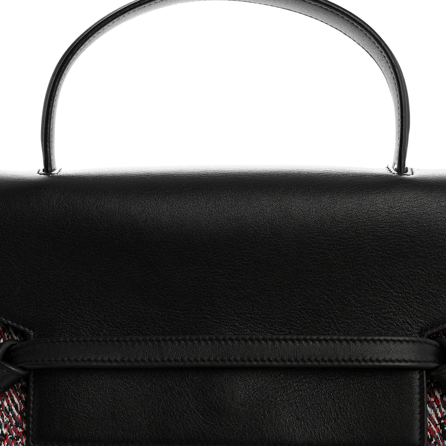Tweed Calfskin Small Belt Bag Black Multicolor