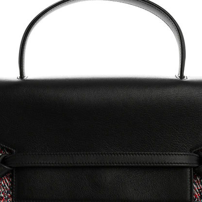Celine Tweed Calfskin Small Belt Bag Black Multicolor 9 of 14