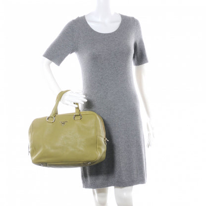 Prada Vitello Daino Satchel Cedro 2 of 7