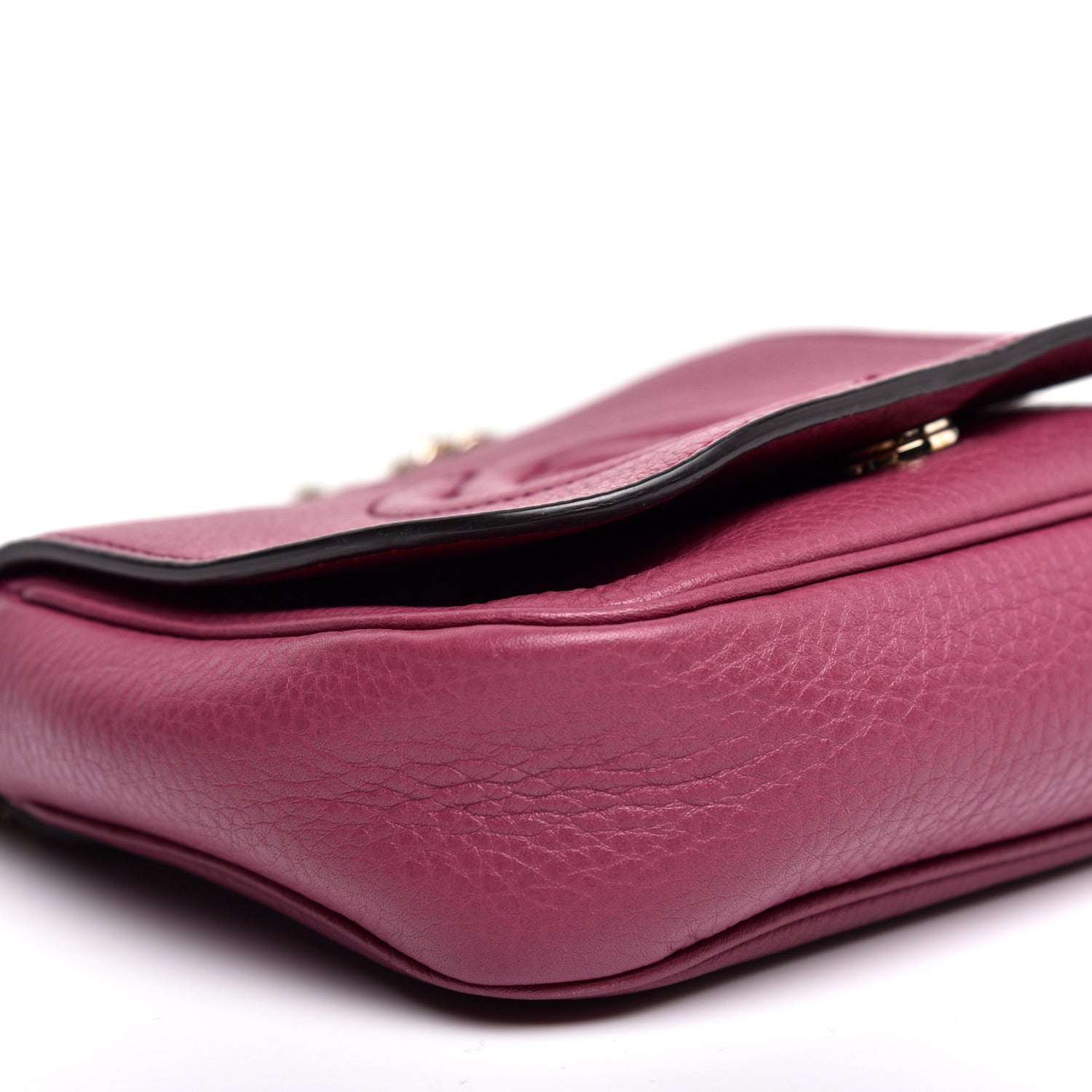 Gucci Pebbled Calfskin Small Soho Flap Crossbody Peonia Flower 6 of 10