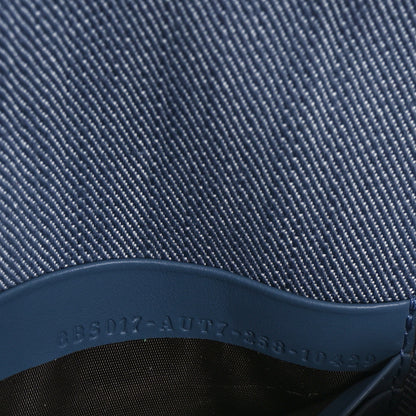 Fendi Denim Embroidered Coral Bandana Mini Baguette Myrtle 7 of 11