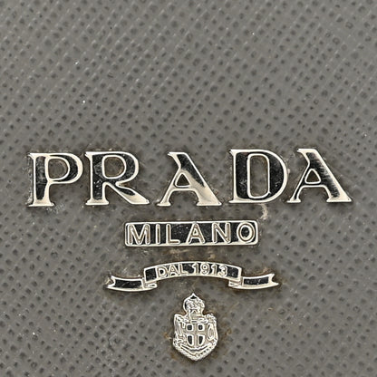 Prada Saffiano Metal Oro Chain Wallet Marmo 13 of 14