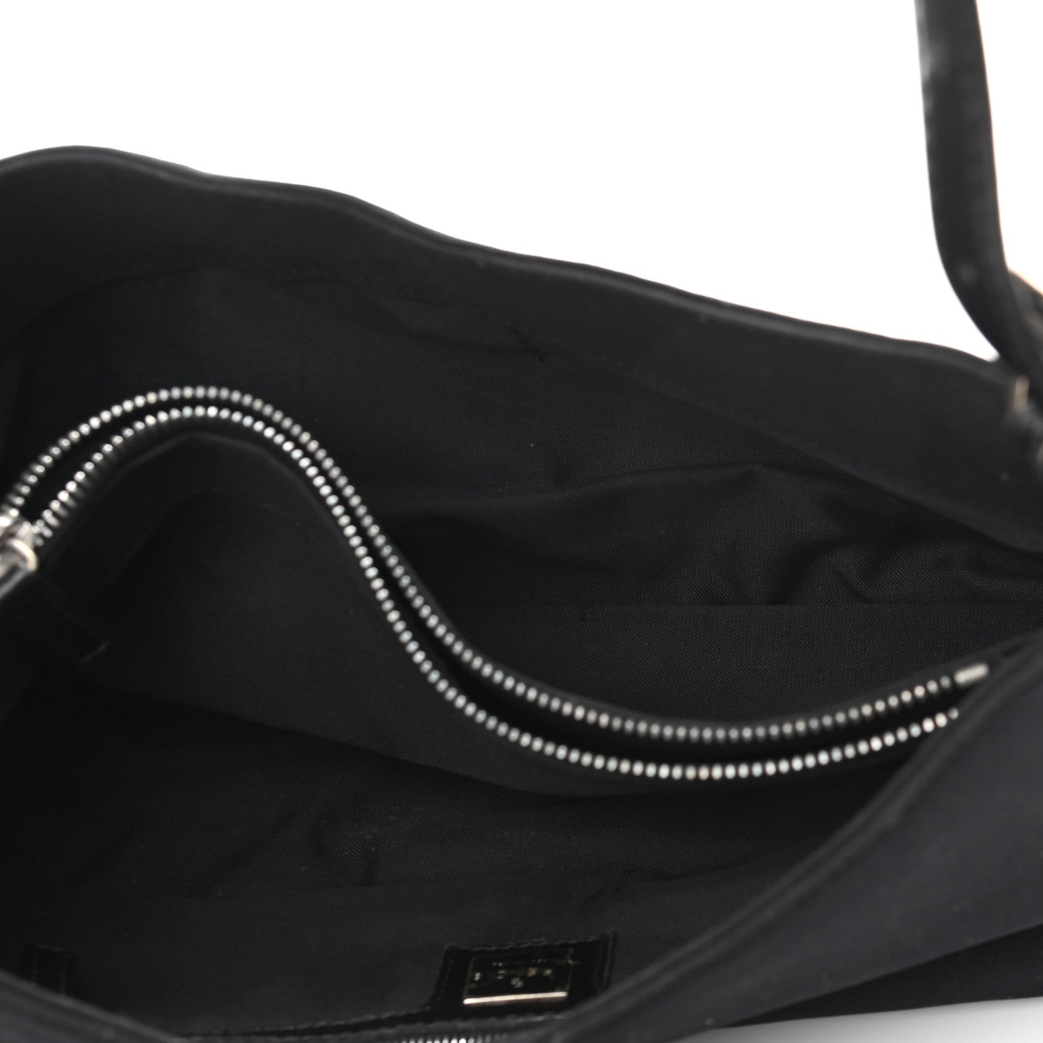 Fendi Neoprene Shoulder Bag Black 4 of 8