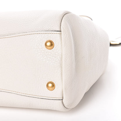 Prada Vitello Daino Shopping Tote White 11 of 12