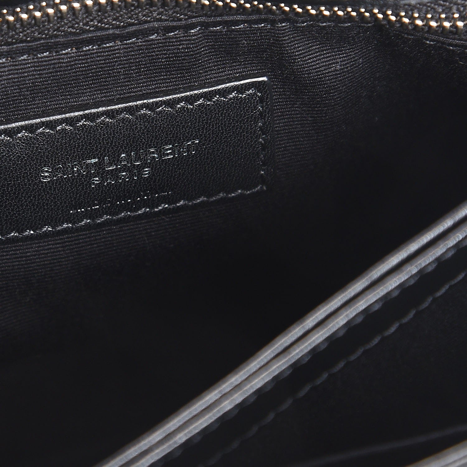 Saint Laurent Calfskin Y Quilted Monogram Toy Loulou Crossbody Bag Black 7 of 8