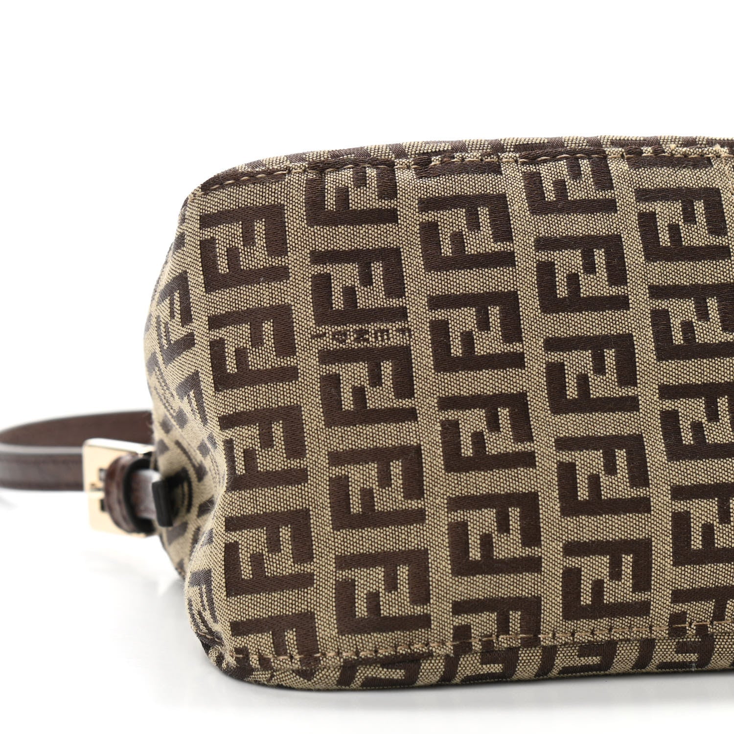 Fendi Zucchino Vitello Mini Mama Baguette Mogano Panna Bruciato 9 of 13