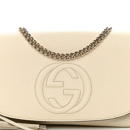Gucci Cellarius Calfskin Medium Soho Flap Crossbody Ivoire 8 of 10