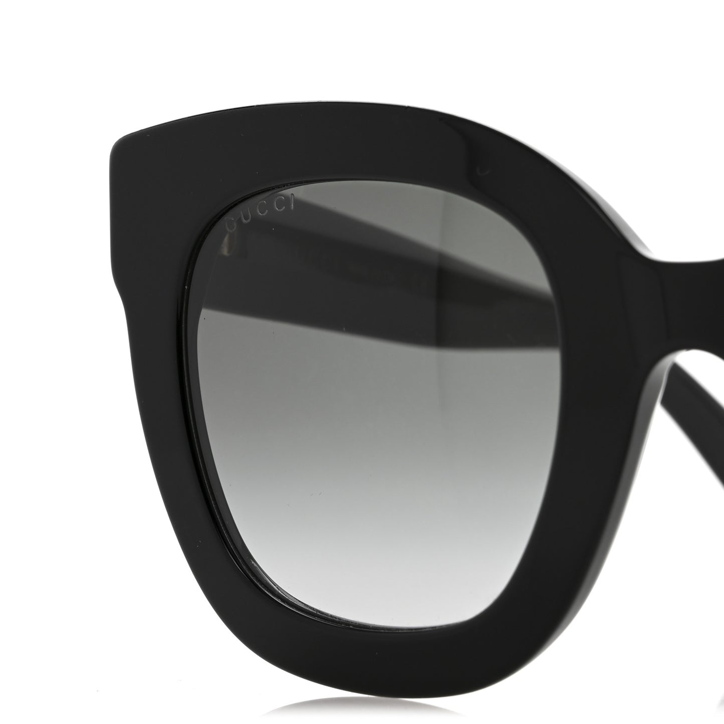 Acetate Crystal Star Round Frame Sunglasses GG0208S Black