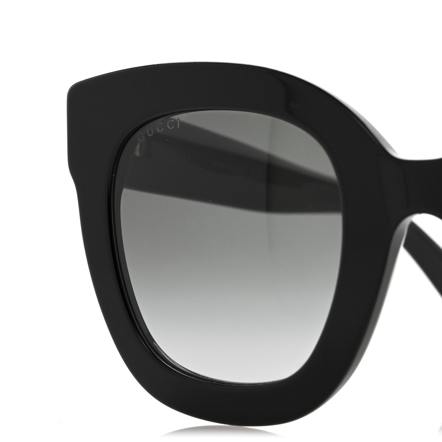 Gucci Acetate Crystal Star Round Frame Sunglasses GG0208S Black 7 of 7