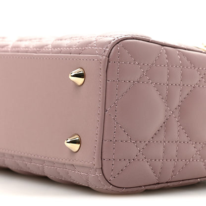 Christian Dior Lambskin Cannage Small My ABCDior Lady Dior Peony Pink 10 of 11
