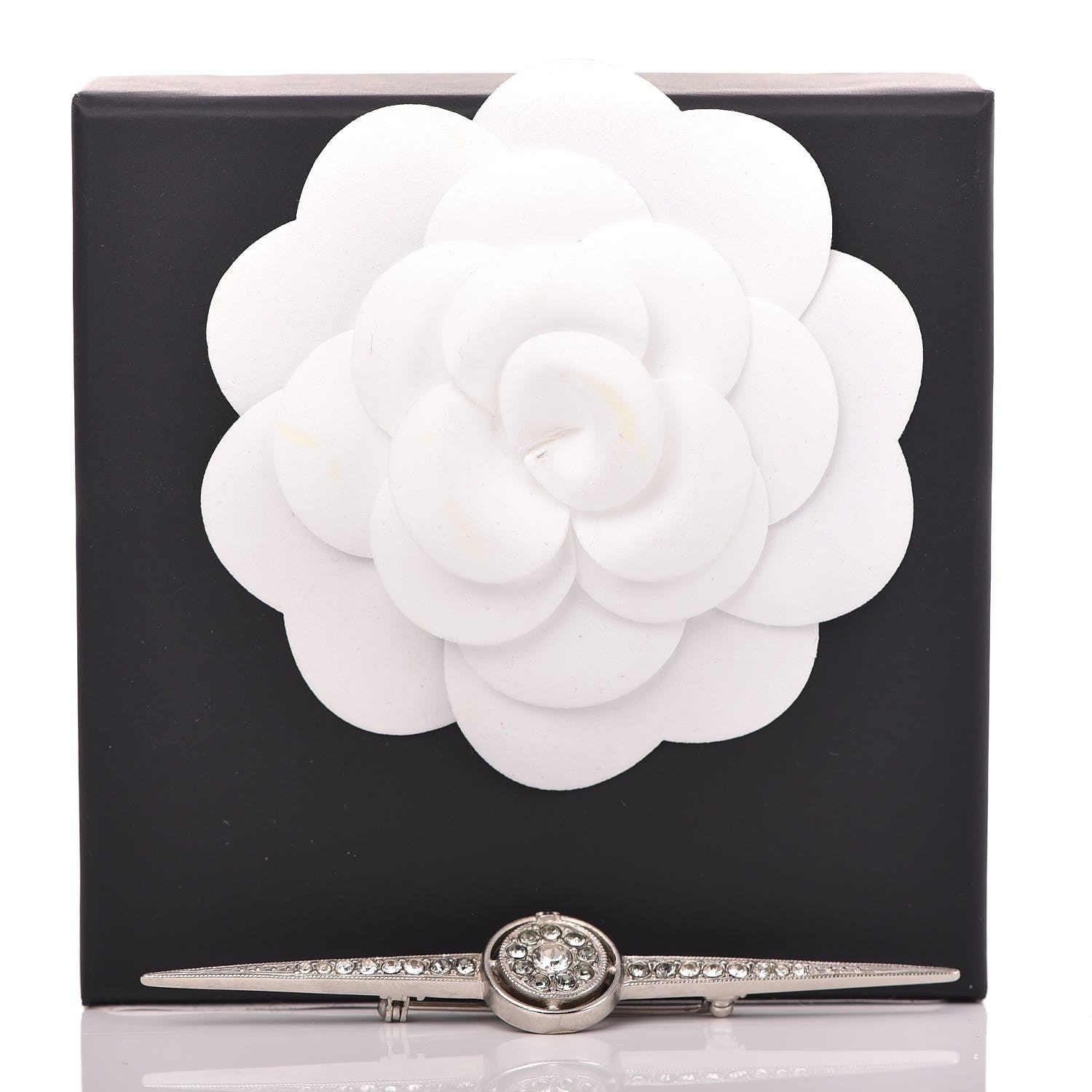 Chanel Crystal Airline Brooch Silver 5 of 5