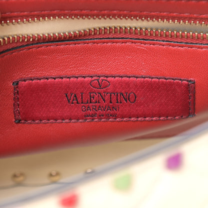 Valentino Garavani Lambskin Medium Rockstud Spike Shoulder Bag Ivory Multicolor 7 of 7