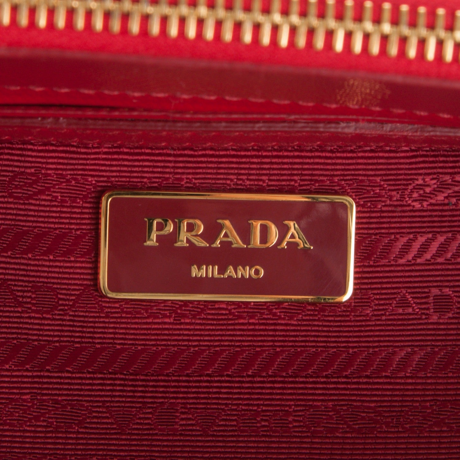 Prada Saffiano Vernice Small Galleria Double Zip Tote Rosso 6 of 7