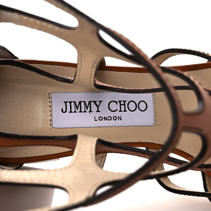 Jimmy Choo Calfskin Ren 35 Sandals 39 Brown 7 of 15