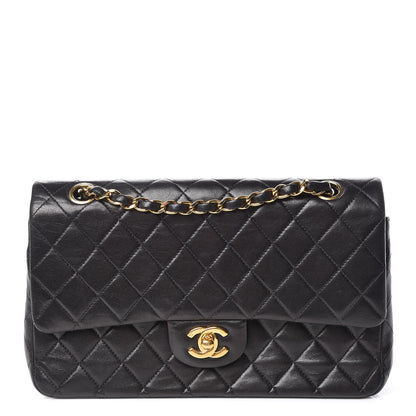 Chanel Lambskin Quilted Medium Double Flap Black 1 of 9