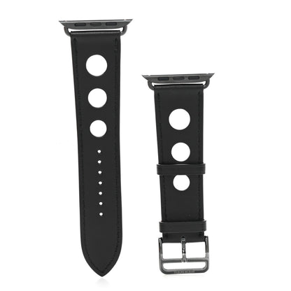 Hermes Gala Calfskin 44mm Rallye Apple Watch Single Tour Band Black 1 of 6