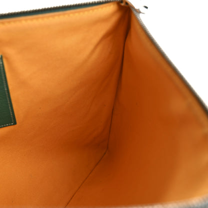 Goyard Goyardine Senat Pochette MM Green 9 of 11