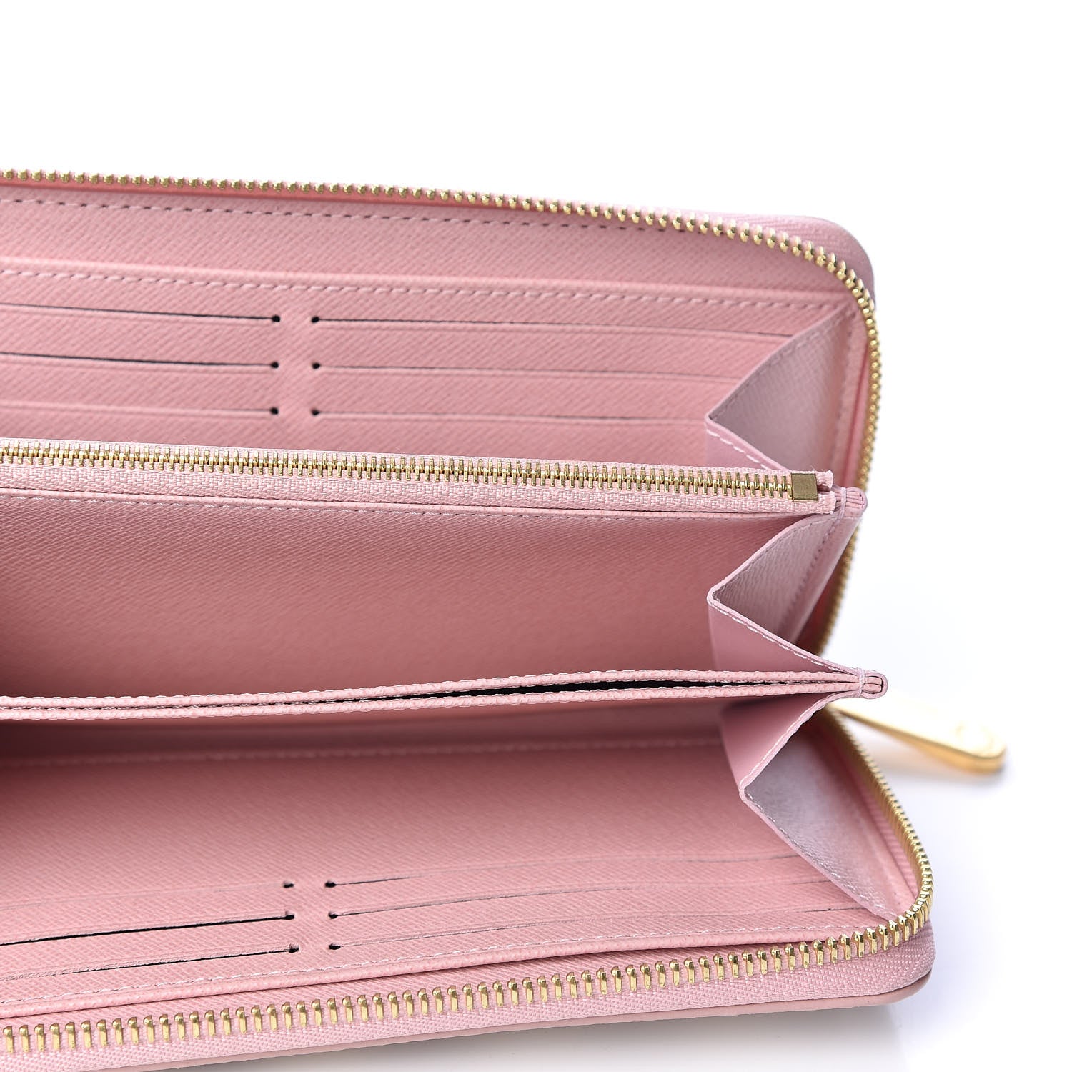 Louis Vuitton Damier Azur Zippy Wallet Rose Ballerine 4 of 9