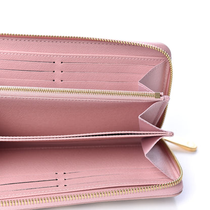 Louis Vuitton Damier Azur Zippy Wallet Rose Ballerine 4 of 9