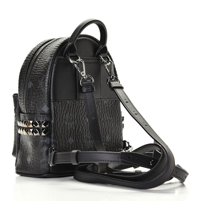 MCM Visetos Side Stud X-Mini Stark Bebe Boo Backpack Black 2 of 4