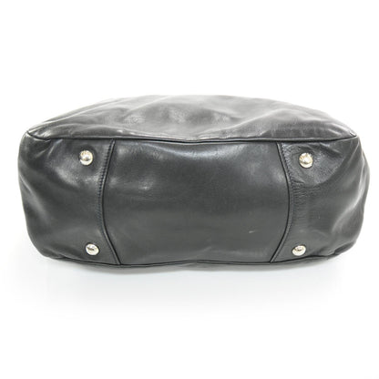 Prada Calfskin Leather Hobo Bag Nero Black 4 of 10