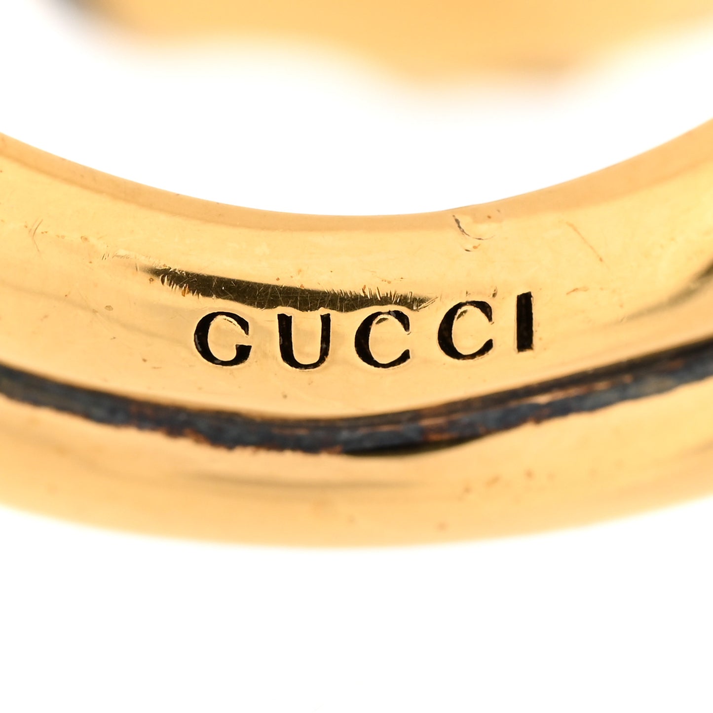 Tiger Heads Double Wrap Ring 57 8 Aged Gold Black