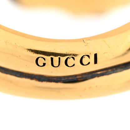 Gucci Tiger Heads Double Wrap Ring 57 8 Aged Gold Black 4 of 7