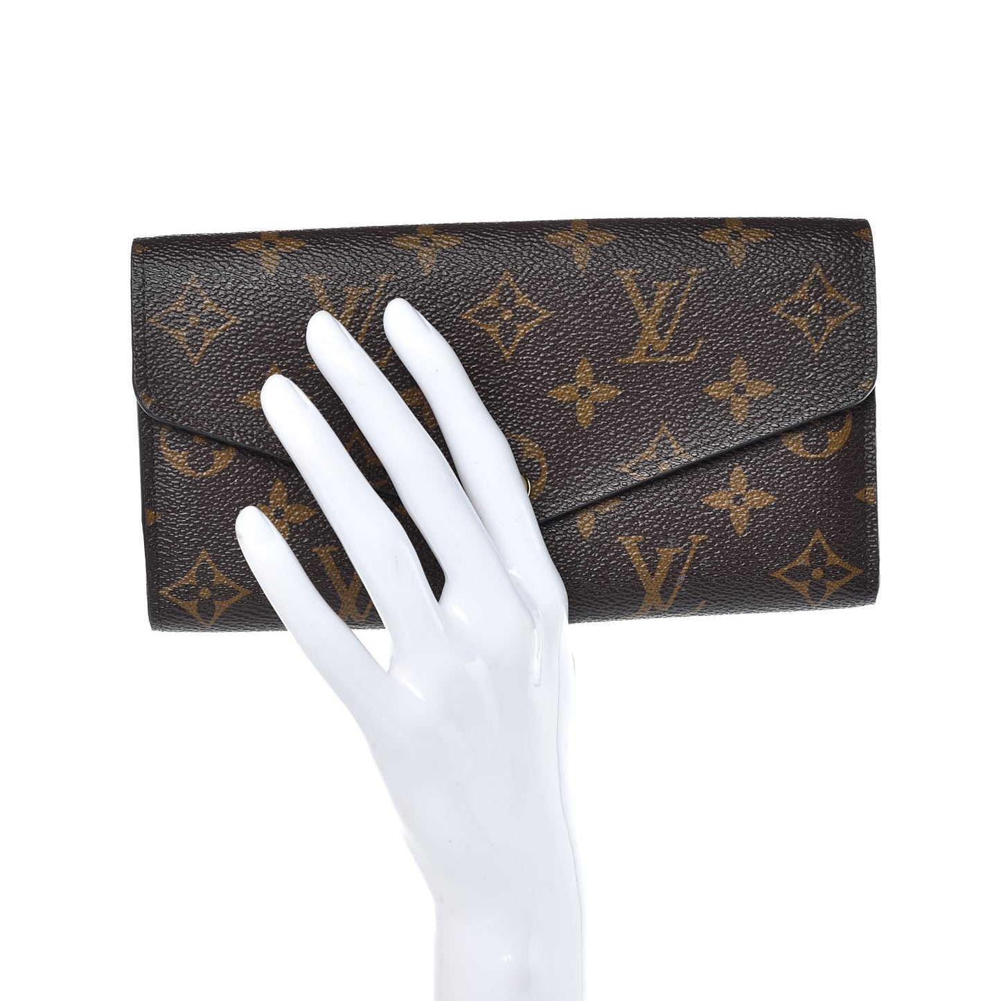 Monogram Sarah Wallet NM Coquelicot