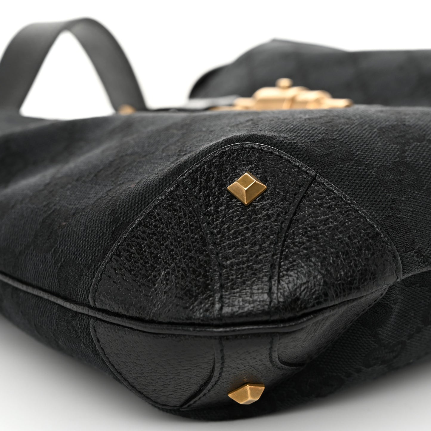 Monogram Piston Lock Jackie O Hobo Black