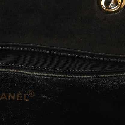 Chanel Patent Quilted Grand Shopping Tote GST Black 12 of 14