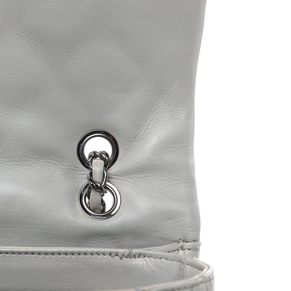 Chanel Lambskin Quilted Large 3 Flap Bag Grey 12 of 20