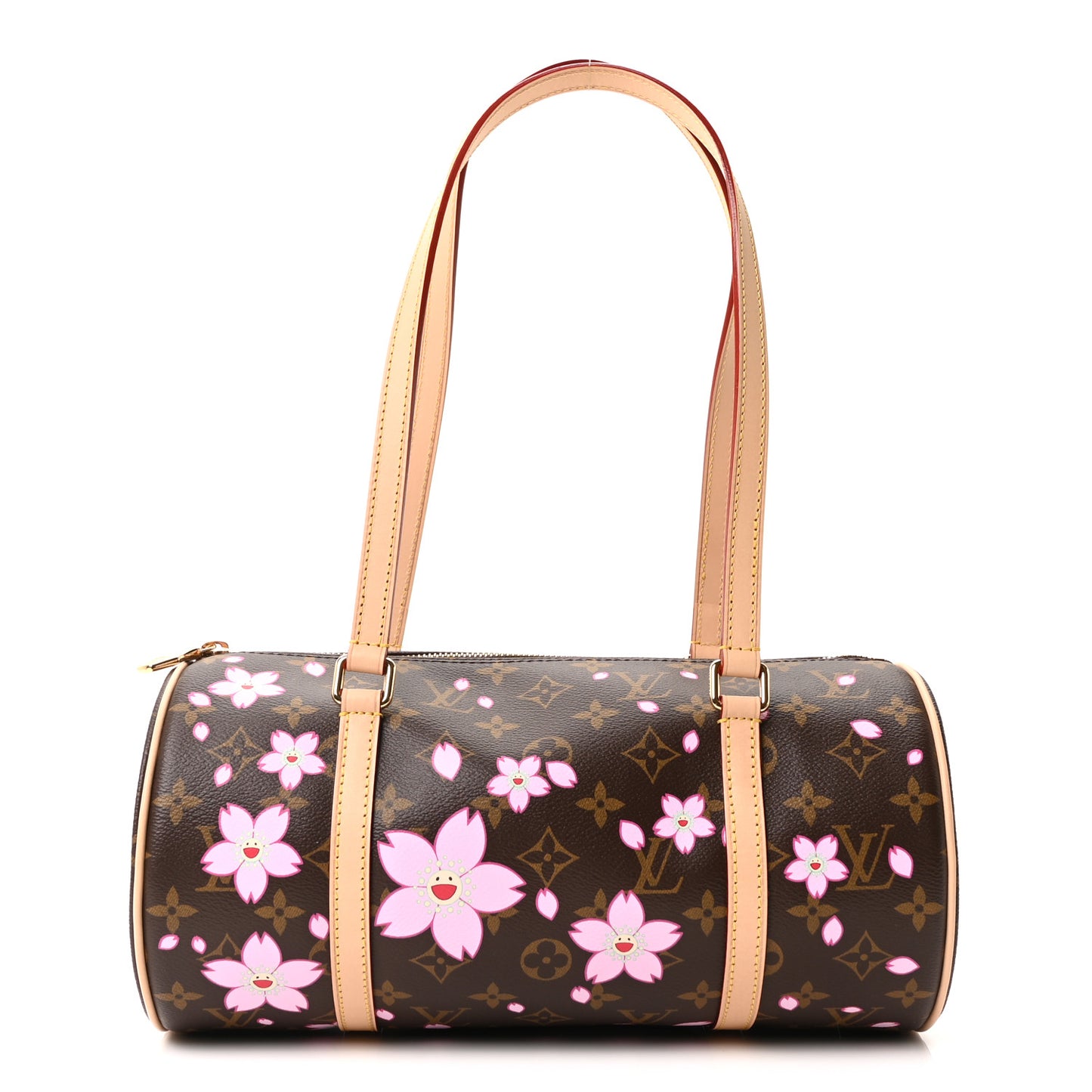 LV X TM Monogram Cherry Blossom Papillon Sakura Brown