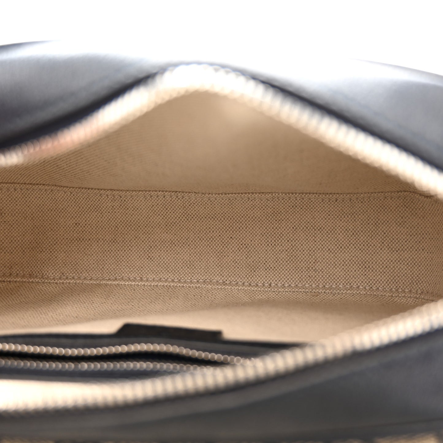 GG Supreme Monogram Textured Dollar Calfskin Web Studded Mini Ophidia Flap Shoulder Bag Beige Blue