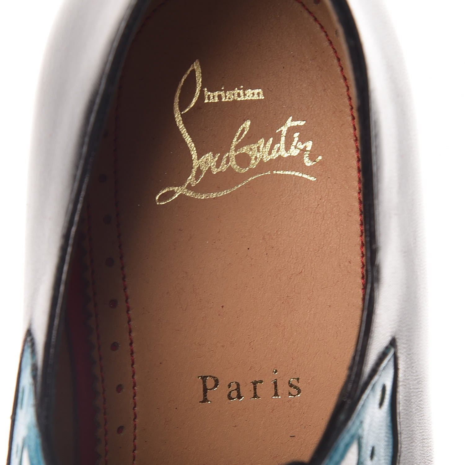 Christian Louboutin Calfskin Mens Chrisolido Flat Oxfords 40.5 Black 6 of 9