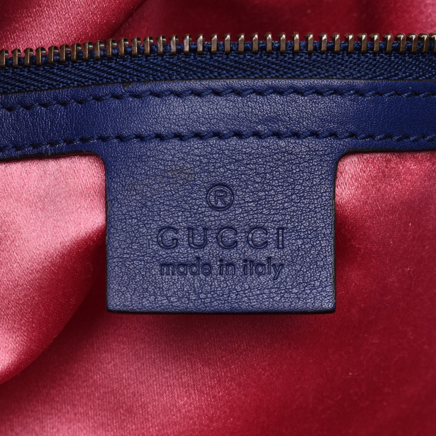 Velvet Matelasse Medium GG Marmont Shoulder Bag Cobalt Blue