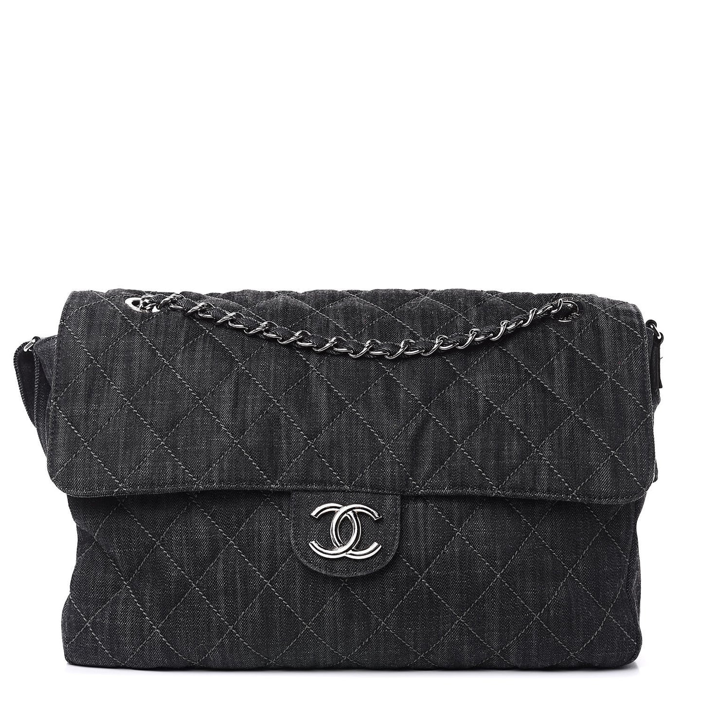 Denim Quilted Stretch Spirit Messenger Bag