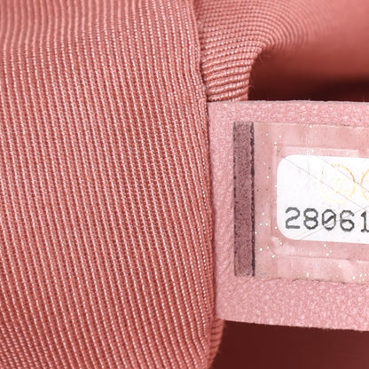 Chanel Tweed Medium Pearl Handle Flap Pink Beige Orange Ecru 10 of 11